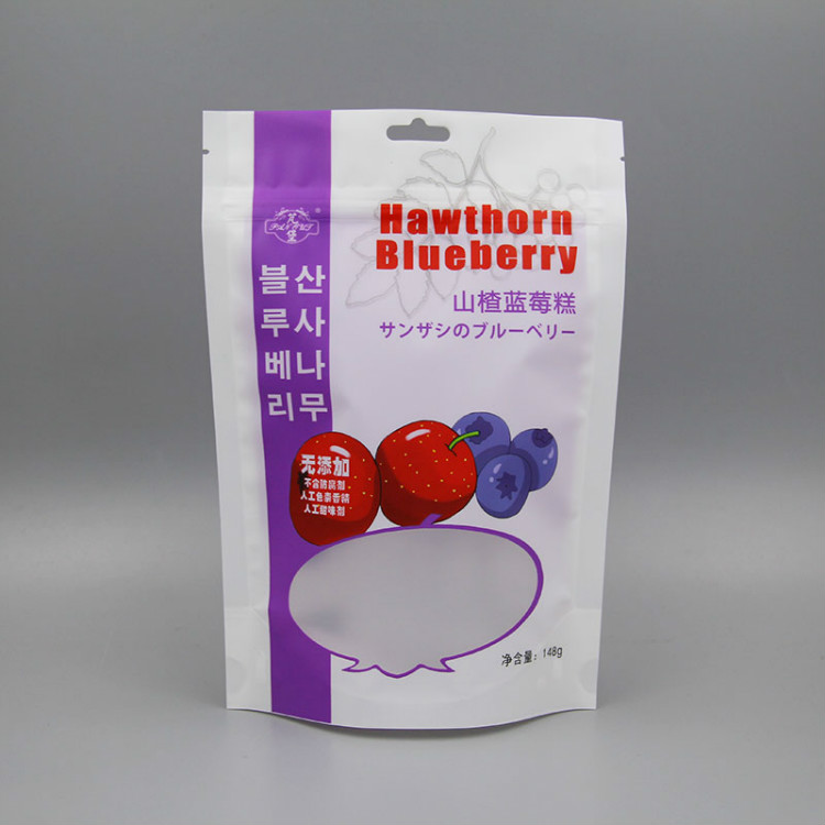 山楂蓝莓糕自立拉链袋