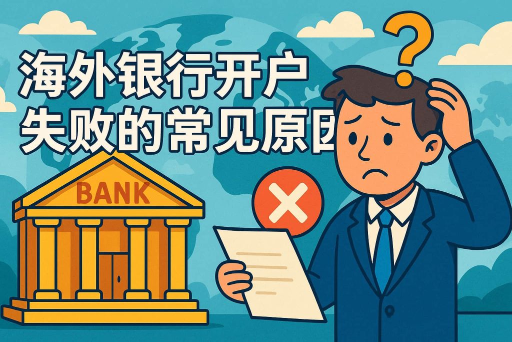 海外银行开户失败的常见原因