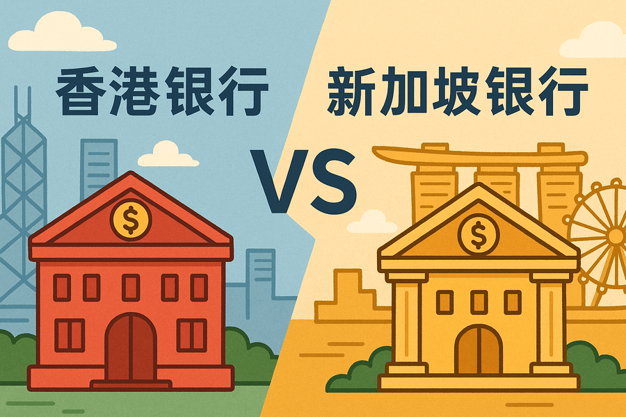 香港银行开户和新加坡银行开户哪个好?条件与优势对比