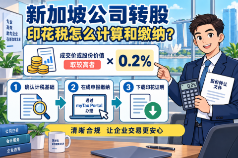 新加坡公司转股，印花税怎么计算和缴纳